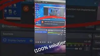 GRAPHIC CARD DRIVAR UPDATE ERROR ON OBS SOFTWARE #OBSDRIVERPROBLEM #shorts