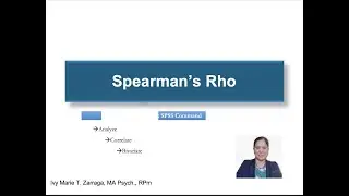 How to perform Spearman's Rho using SPSS