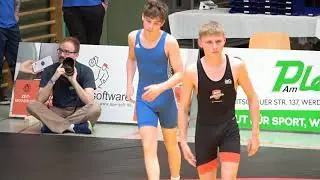Wrestling / Ringen, DM 2023, Jugend A, 55 kg, Freestyle, Hocheder - Scheibel