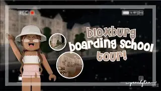 touring a BLOXBURG BOARDING SCHOOL |  peachytea