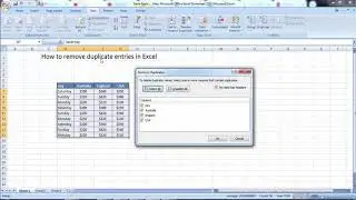 How to Remove Duplicate Entries in MS Excel || Excel Tutorial