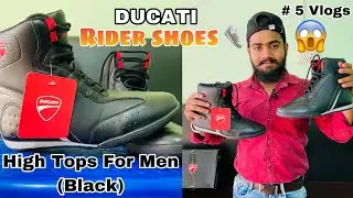 DUCATI | High Tops For Men (Black) | Rider shoes 👟 | riding shoes 👟 | area code Vlogs | shoes ride