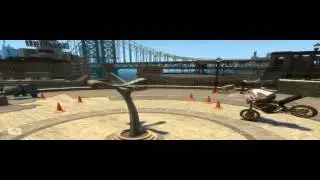 Клевые трюки на мото   Трюки в GTA IV #1