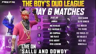 THE BOY's DUO LEAGUE | CS VERSION | ROUND 2 | DAY 6 | Sallu and Dowdy