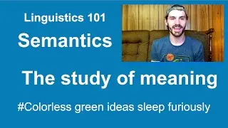 Semantics: Intro to Linguistics [video 8]