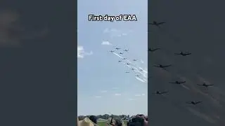 The first day at eaa 2024 #planes #aviation #airventure #eaaairventure