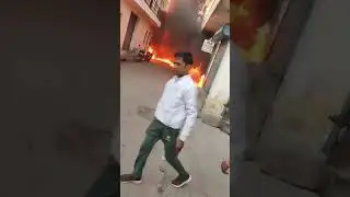 gas cylinder se lagi aag