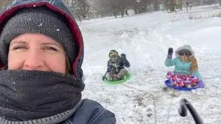 Sledding not as fun as we thought