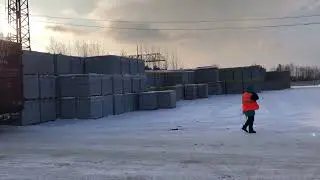 Обстановка на складе завода Теплит прошлой зимой