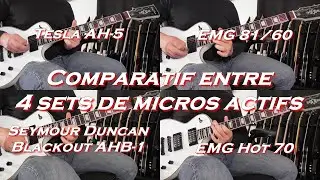 Tesla AH-5 actifs contre EMG 81/60, EMG Hot 70 et Seymour Duncan Blackout AHB-1