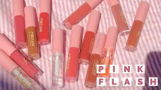 PINKFLASH OhMyGLOSS ALL SHADE SWATCHES REVIEW | LipGloss Pinkflash