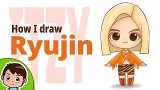How I draw Ryujin | ITZY | Procreate drawing