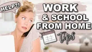 WORK FROM HOME! 8 Tips for Working (OR SCHOOL) From Home + how to STAY PRODUCTIVE