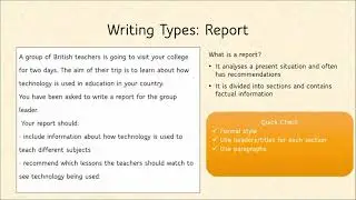 Cambridge First B2 - How to write a report