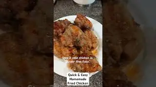 Homemade Fried Chicken 🐓 w/ Sweet chili Sauce Gluten-free 