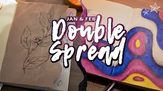 DOUBLE TROUBLE | January & February Bullet Journal Spreads