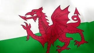 WALES - Waving Flag Loop 4K