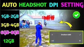 AFTER UPDATE AUTO HEADSHOT DPI FOR FREE FIRE | BEST DPI SETTING FOR FREE FIRE NEW | NEW DPI SETTING