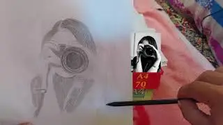 Draw beautiful people taking pictures