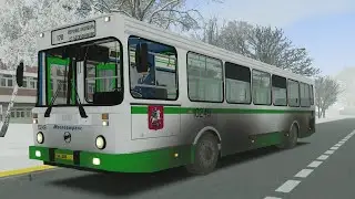 Старый ЛиАЗ 5256 на городском маршруте в Москве Omsi 2