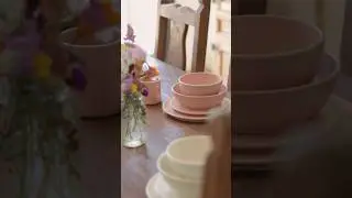 My tableware collection… 🌸🦋☁️🥑🌼