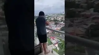 Fishing from the balcony of my apartment 13th floor