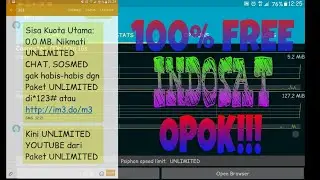 100% FREE TRIK INDOSAT UNLIMITED
