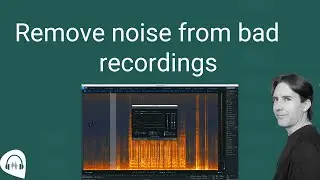 How To Use Izotope RX's Spectral De-noise to clean up noisy podcast recordings.