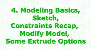 5, Online SolidWorks - Modeling Basics, Sketching, Constraints and Extrude Boss/Base