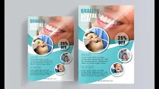 Photoshop Tutorial ( How to make Dental flyer design)