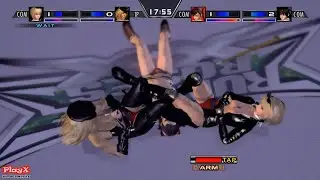 Rumble Roses XX - Tag Rowdy Reiko & Sgt. Clemets Vs Aigle & Makoto Aihara #118-[PlayX]
