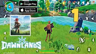 DOWNLANDS: GAMEPLAY | OPEN WORLD Game Like PALWORD Best For Android and iOS Part 1 Luffy gameplay