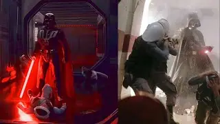 Recreating The Vader Hallway Scene In Battlefront With a Full Lobby of My Fans
