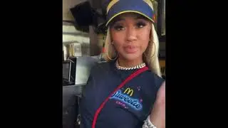 Saweetie Working At McDonald