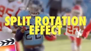 Final Cut Pro X Split Rotation Effect Tutorial