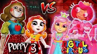 Poppy Playtime Chapter 3 Vs The Amazing Digital Circus 🎪 | Miss Delight Vs Candy Princess Loolilalu