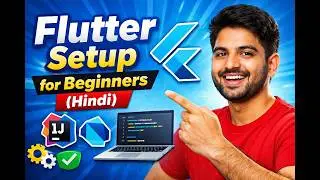 Flutter Complete Beginner Setup in Hindi | Install Dart + IntelliJ IDEA Step by Step