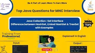 HashSet vs LinkedHashSet vs TreeSet – Key Differences | Java Set Interface for MNC Interviews