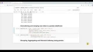 How to learn PANDAS for DATA ANALYSIS Part 4 - Concatenating and Merging Data