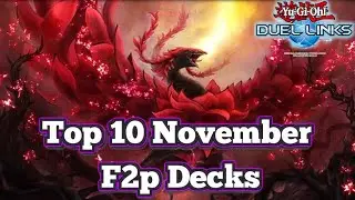 Top 10 Free To Play Decks November  2024[Yu-Gi-Oh! Duel Links][Yu-Gi-Oh! Duel Links]