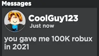 Meeting The First Person I Ever Gave ROBUX To..