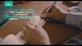 Open your HBL Freedom account now and avail free cheque book and pay order facility!