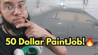 Cheap Rustoleum Smoke Grey Car Paintjob With Harbor Freight Spray Gun! | Surprising RESULTS!