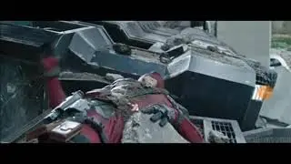 Дэдпул против Джаггернаута:момент из фильма Deadpol2