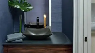 Blue Powder Room - 2017 Powder Room - Gold