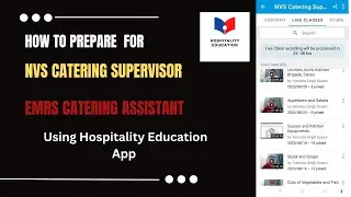 How to Prepare For EMRS Catering Assistant/ NVS Catering Supervisor