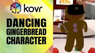 Dancing Gingerbread Man AR