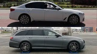 SLIP TEST - xDrive vs 4Matic - Bmw 530i M Performance vs Mercedes AMG E 43 - 