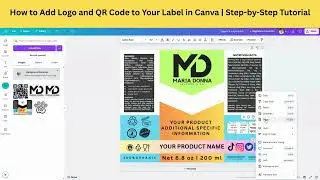 How to Add Logo and QR Code to Your Label in Canva | Step-by-Step Tutorial