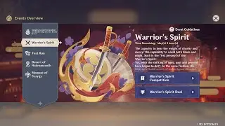 Genshin Impact 3.4 Warrior's Spirit full
